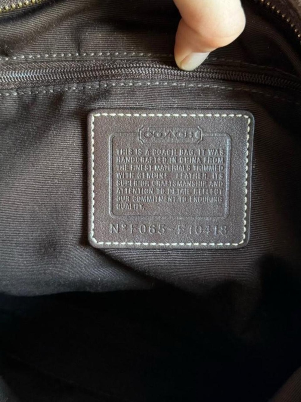 RARE COACH Y2K Legacy East West Shoulder Bag Purple Brown Monogram Suede Small - Picture 7 of 9